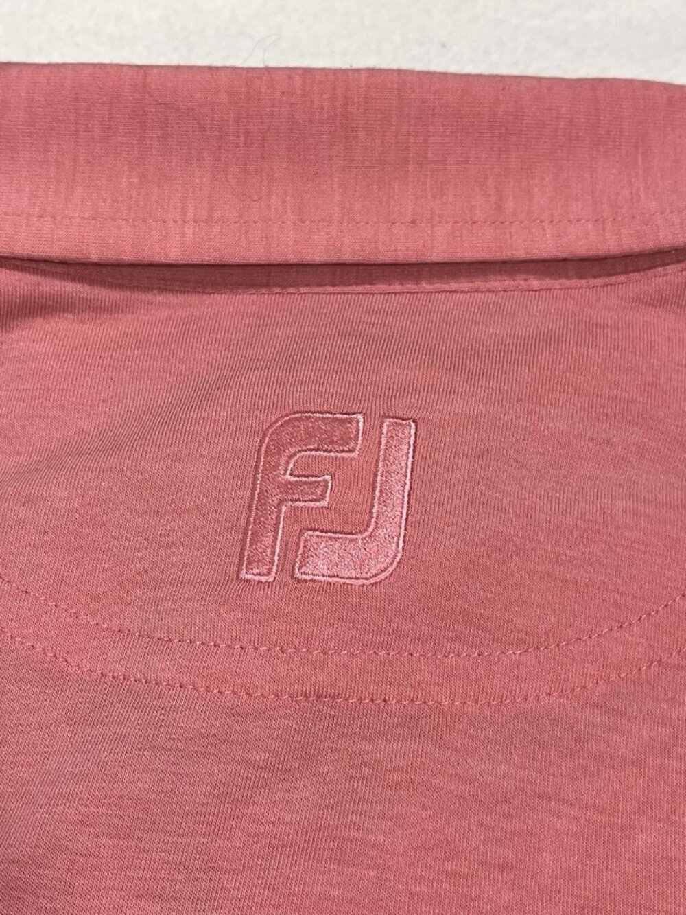 FootJoy FJ Athletic Fit Golf Polo Mens Pink Short Sleeve Pocket Shirt - Picture 11 of 14